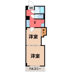 レジデンスカープ小山の物件間取画像